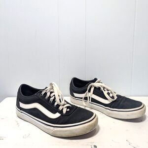 Vans Old Skool Black Canvas Sneakers Women’s Size 8‎ Classic Low Top Skate Shoe